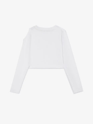 Crop-top original cu „picătură” care dezvăluie umărul, Gulliver