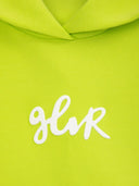 Hanorac scurt oversized cu culoare verde-lămâie pentru fete de la Gulliver