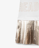 Rochie albă din tricot cu siluetă oversized pentru fete Gulliver