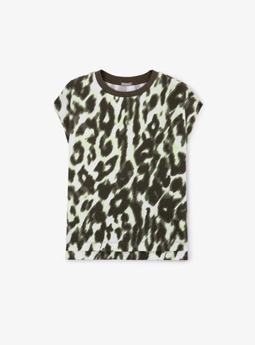 Tricou cu imprimeu stilizat animal print, Gulliver