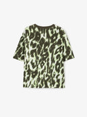 Tricou oversize cu imprimeu stilizat animalier, Gulliver