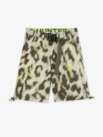 Pantaloni scurți din poplin cu imprimeu stilizat animal print, Gulliver