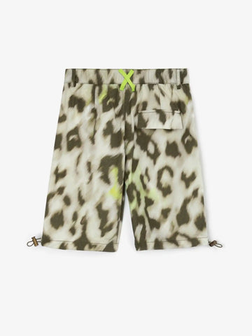 Pantaloni scurți din poplin cu imprimeu stilizat animal print, Gulliver