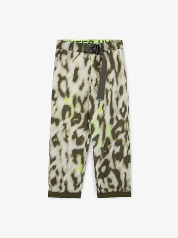 Pantaloni din poplin cu imprimeu stilizat animal print, Gulliver
