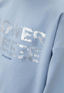 Светлосиня блуза с дълъг ръкав и удължен гръб от Gulliver