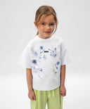 Тениска за момиче с бяла за МОМИЧЕ основен изглед