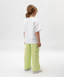 Tricou pentru fată cu imprimeu floral și decorațiune cu paiete, alb, Gulliver