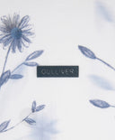 Tricou pentru fată cu imprimeu floral și decorațiune cu paiete, alb, Gulliver