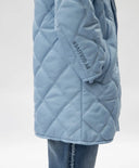 Palton căptușit pentru copii cu guler detașabil, albastru, Gulliver