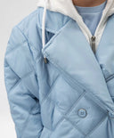 Palton căptușit pentru copii cu guler detașabil, albastru, Gulliver