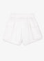 Pantaloni scurți pentru fată, din material textil, cu buzunare cargo, albi, Gulliver