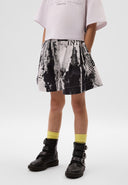 Черно-бели шорти от памучен поплин от Gulliver