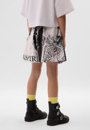 Черно-бели шорти от памучен поплин от Gulliver