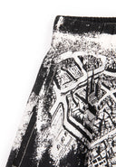 Черно-бели шорти от памучен поплин от Gulliver