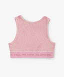Top pentru copii din tricot ribbed roz Gulliver
