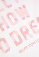 Бяла свободна тениска с шрифтов декор от Gulliver