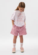 Бяла свободна тениска с шрифтов декор от Gulliver