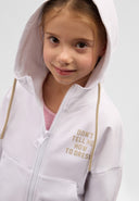 Бял свободен суитшърт с цип от Gulliver