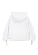 Бял свободен суитшърт с цип от Gulliver