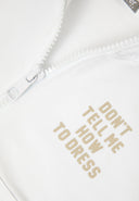 Бял свободен суитшърт с цип от Gulliver