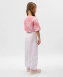 Bluză scurtă pentru copii cu decor tipografic, roz, Gulliver