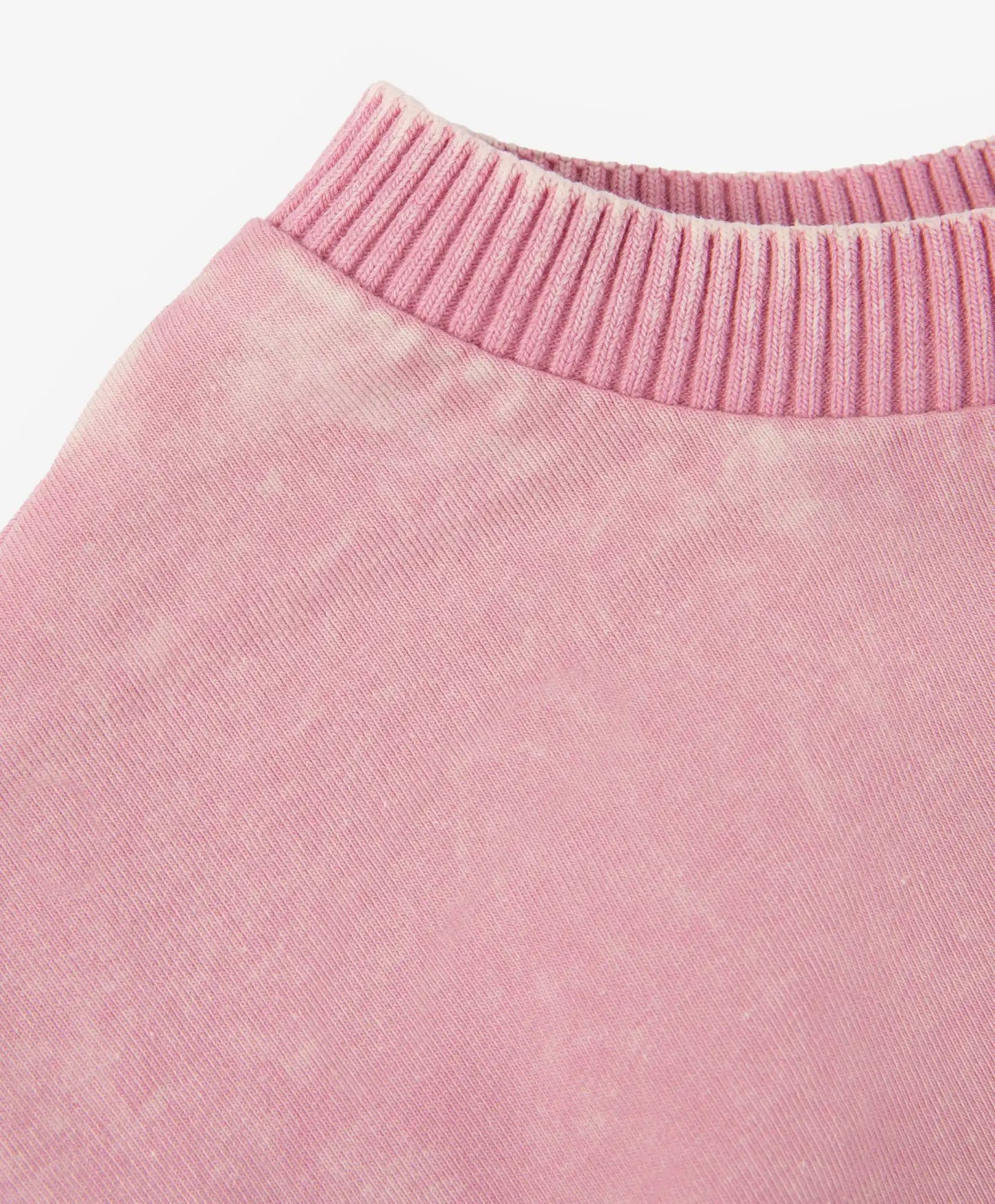 Rochie pentru copii, roz, din tricot, cu mâneci scurte, care imită un compleu, Gulliver.