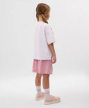 Pantaloni scurți pentru fată, din tricot frotir, roz, Gulliver