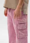 Розов панталон палацо с колан на ластик от Gulliver