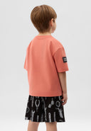 Теракотена тениска с права свободна форма от Gulliver