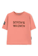 Теракотена тениска с права свободна форма от Gulliver