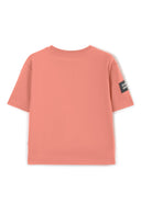 Теракотена тениска с права свободна форма от Gulliver