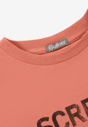 Теракотена тениска с права свободна форма от Gulliver