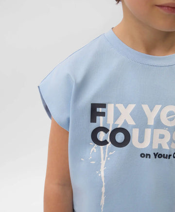 Tricou pentru băiat, cu imprimeu, albastru, Gulliver