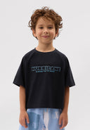 Синя тениска с 3D бродерия от Gulliver