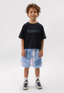 Синя тениска с 3D бродерия от Gulliver