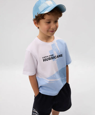 Tricou cu mânecă scurtă pentru băiat, alb, cu imprimeu, Gulliver