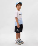 Tricou cu mânecă scurtă pentru băiat, alb, cu imprimeu, Gulliver