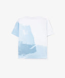 Tricou cu mânecă scurtă pentru băiat, alb, cu imprimeu, Gulliver