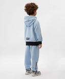 Hanorac deschis cu fermoar pentru băieți cu imprimeu albastru Gulliver