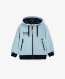 Hanorac deschis cu fermoar pentru băieți cu imprimeu albastru Gulliver