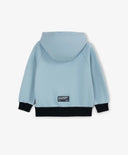 Hanorac deschis cu fermoar pentru băieți cu imprimeu albastru Gulliver