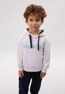 Бяло худи, изработено от памучен футер от Gulliver