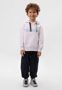 Бяло худи, изработено от памучен футер от Gulliver