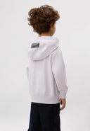 Бяло худи, изработено от памучен футер от Gulliver