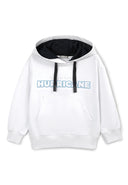 Бяло худи, изработено от памучен футер от Gulliver