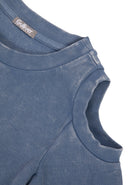 Скъсена синя блуза с дълъг ръкав от Gulliver