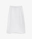 Fustă tricotată albă, cu talie medie și inserții reiate, Gulliver