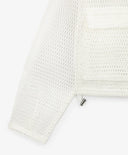 Jachetă pentru fete din plasă cremă Gulliver