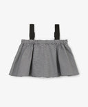 Top pentru copii în formă de trapez cu dungi din textil subțire și bretele ajustabile largi Gulliver