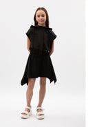 Скъсен черен елек с предно закопчаване от Gulliver